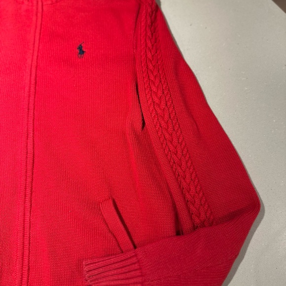 Ralph Lauren - Cable-Knit Cotton Full-Zip Sweater - Picture 6 of 6